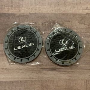 2Pcs Silicone Non-Slip Car Cup Holder Coasters Fit for Lexus